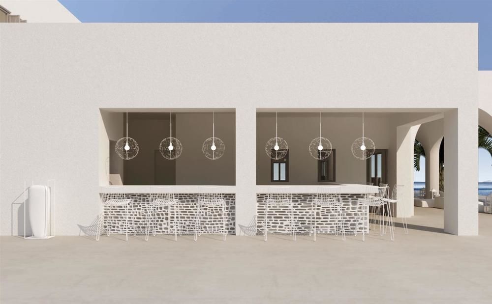 Aqua Blue Beach Hotel Perissa  Exterior photo